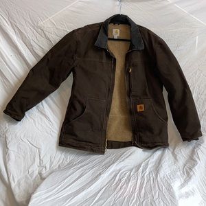 dark brown Carhartt coat